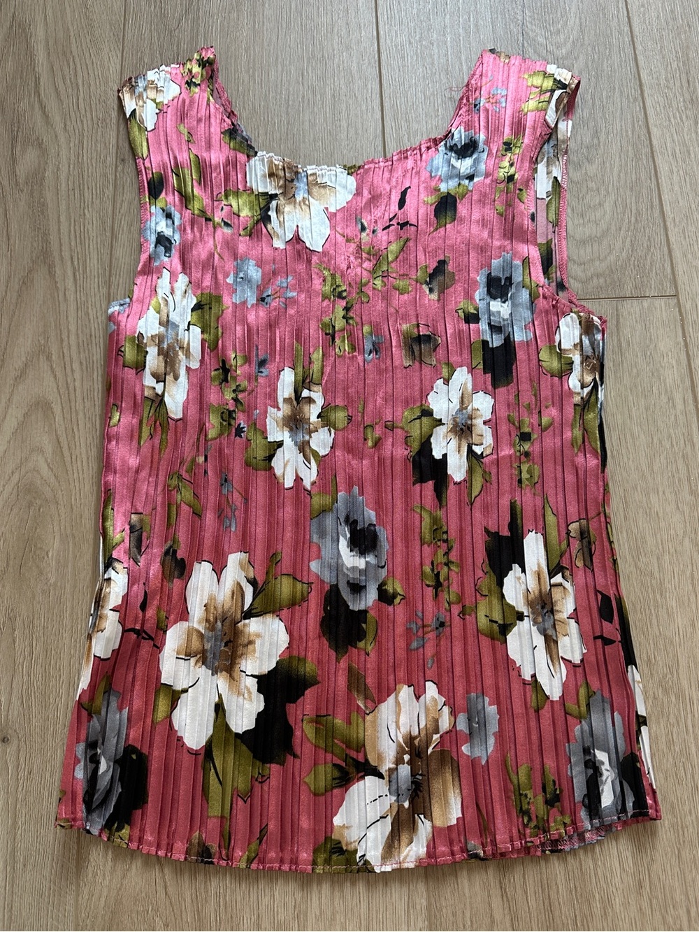Jaipur pleated floral blouse